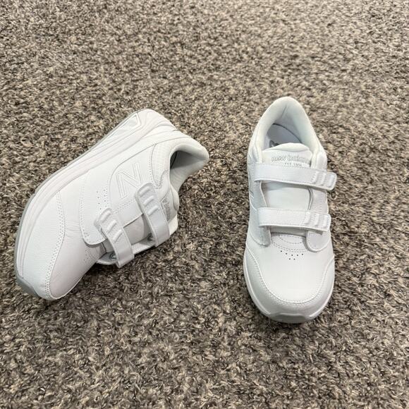 New Balance Womens 928v3 Hook and Loop Walking Shoes 9 2E White Leather EUC - Picture 2 of 8